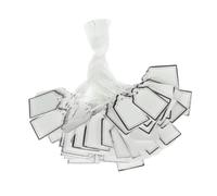 SOPOTUTU 500 pièces Lot de Étiquettes Prix Petites pour Bijoux Suspendre Cartes Blanches Papier pour Artisanat et Décoration Étiquettes Vierges pour Vêtements et Couleur Couleur Aléatoire