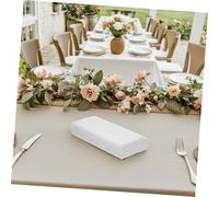 SOPOTUTU 50pièces Serviettes De Table Blanches Essuie-mains Jetables Papier Pour Invités Mariages Dîners Ou Événements