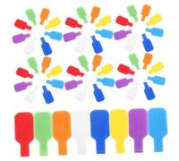 SOPOTUTU 56 Pièces Lot de Étiquettes de Câble Inscriptibles Multicolores Attaches Auto-agrippantes pour Gestion et Identification des Fils Organiseurs de Câbles Durables pour Usage