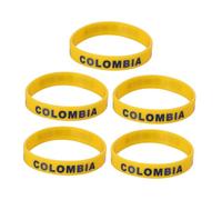 SOPOTUTU 5pièces Bracelets Drapeau Australien Silicone Lot de Drapeau National Bracelet Sportif Encouragement Événements Couleur Aléatoire