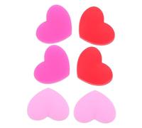 SOPOTUTU 6 Pièces Amortisseurs de Vibrations Silicone Forme Cœur pour Raquette de Tennis Absorption des Chocs Installation Facile Confort pour Joueurs