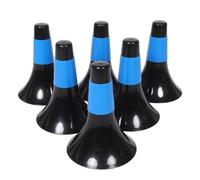 SOPOTUTU 6 Pièces Cônes Entraînement Sportifs Plastiques Marqueurs Agilité Couleur Vive Obstacles Polyvalents pour Football Basket-Ball Patinage et Exercices sur Terrain