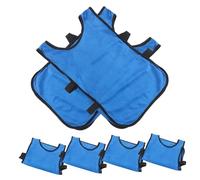 SOPOTUTU 6 pièces Gilets de Football Garçon Fille Chasubles Respirantes pour Entraînement Sportif Veste Confortable et Durable pour Garçons et Filles