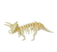 SOPOTUTU 6 pièces Puzzle Dinosaure Bois Éducatif Jeu de Construction Amusant pour Garçon Fille Tyrannosaure Stégosaure Diplodocus Spinosaure Tricératops Hadrosaure Éducatif Puzzle Jigsaw