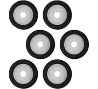 SOPOTUTU 6 Pièces Rouleau Pinceur en Plastique Noir, Résistant à l'usure, Conçu pour Entretien de Cassette Recorder et Lecteur de Musique Portable