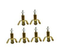 SOPOTUTU 6pièces Support Mèche Trois Cuivre Porte-mèche Simple Et Élégant Accessoire Bougie Et Décoration Maison Adapté Lampe Temple Et Bougeoir Noël