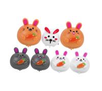 SOPOTUTU 7 Pièces Jouets pour Enfants Dessin animé se Retirer Enfant en Bas âge Mini Voiture rétractable Lapin Animal de Voiture à Retirer de Voiture à Pousser Abdos