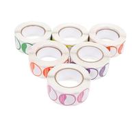 SOPOTUTU 7 rouleaux Étiquettes Adhésives Jours Semaine Colorées pour Gestion Inventaire Alimentaire Restaurant Cuisine