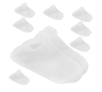 SOPOTUTU 8 Paires Chaussettes Silicone Hydratantes Anti-crevasses pour Secs Soin Adoucissant des Callosités Réutilisables et Lavables pour Femmes et Hommes Après Pédicure
