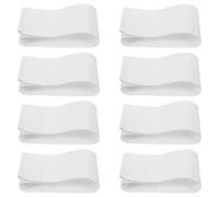 SOPOTUTU 8 Pièces Brassard Capitaine Blanc Résistant pour Football et Événements Bandeau Leader Polyvalent pour Écoles Entreprises et Bénévoles