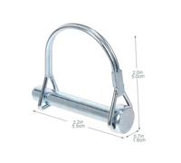 SOPOTUTU 8 pièces Goupille de Verrouillage Carrée Type Sécurité Renforcée Facile à Manipuler Convient pour Remorques Bateaux et Usage Agricole