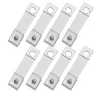 SOPOTUTU 8 Pièces Mécanisme de Pendule Compatible Facile pour Horloge de Parquet Argenté Stabilité Balancier pour Réparation D'horloge Classique