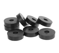 SOPOTUTU 8 Pièces Rondelles Plates Caoutchouc Résistantes à Abrasion Amortisseur Vibrations pour Machines et Mécanismes Usage Intensif