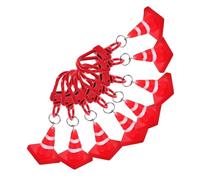 SOPOTUTU 8pièces Pendentif Porte-clés Forme De Cône De Signalisation Décoration à Suspendre Accessoire pour Clés Ornement pour Clés Pendentifs Soi-même