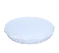 SOPOTUTU Abat-jour Base en Pvc et Fer Blanc Rond pour Plafonnier LED de L'éblouissement, Compatible Polyvalent pour Chambre et Salon