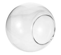 SOPOTUTU Abat Jour Globe Verre Transparent Remplaçant pour Suspension Abat Jour Demi Protection Ampoule pour Lustre et Applique Murale