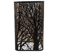 SOPOTUTU Abat-jour Métal Rectangulaire Ajouré Forêt Remplacement Lampe de Chevet et Lampadaire Design Creux Décoratif pour Intérieur Moderne
