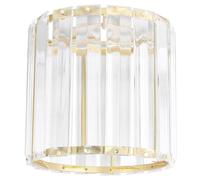 SOPOTUTU Abat Jour Métallique Art Cristal pour Plafonnier Design Européen Chic Couvre Lampe pour Salon et Mur Protection pour Lampe de Plafond et Applique Murale