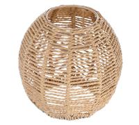 SOPOTUTU Abat Jour Suspendu Imitation Rotin Fait Main Lampe Décorative Rétro Créatif pour Salon et Chambre Design Rond Petit Modèle Aléatoire