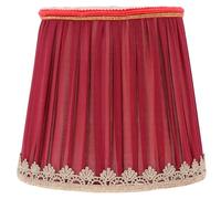 SOPOTUTU Abat Jour Tissu Rouge pour Lampe Suspendue Accessoire Décoratif Facile à Installer Entretien Simple Adapté Salon Chambre Bureau
