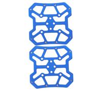 SOPOTUTU Adaptateur Pédale Semi Auto Verrouillage Alliage Aluminium Conversion Pédales Plates pour Contrôle Stable et Transmission Puissante Bleu