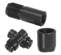 SOPOTUTU Adaptateur pour Meuleuse d'Angle vers Meuleuse Droite Acier Allié Compatible Modèle 100 avec Mandrin 3 MM et 6 MM Accessoire de Conversion pour Perçage Sculpture et Gravure