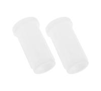 SOPOTUTU Adaptateur pour Tige de Siège de Bateau Blanc, 2 Pièces, Insert Plastique de Renfort Léger et Résistant, Compatible Socles et Supports de Sièges Marins, Accessoire de