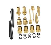 SOPOTUTU Adaptateur Valve Pneu avec Kit Convertisseur pour Pompe à et Compresseur à Pied Aiguilles pour Ballons et Accessoires Durables Set Organisé Compact pour Gonflage