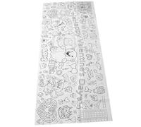 SOPOTUTU Affiche Géante à Colorier Saint-Valentin Rouleau de Papier à Dessin Épais pour Garçon et Filles Nappe Créative Blanche Présent de Fête pour Activités Artistiques et Loisirs