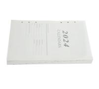 SOPOTUTU Agenda 2024 Anglais A5 à Feuilles Mobiles Bloc-Notes de Planification Portable Calendrier Annuel Carnet de Notes du Calendrier 2024 Planificateur Académique Pratique pour