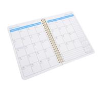SOPOTUTU Agenda à Spirale Métallique Planificateur Compact avec Jours Fériés Carnet de Planification pour Organisation Quotidienne et Prise de Notes Déplacement