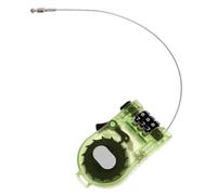 SOPOTUTU Antivol Vélo Multifonction à Combinaison Câble en Acier Rétractable Transparent Vert Léger et Compact Protection Antivol pour Ski Snowboard et Scooter Sécurité Renforcée en