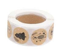 SOPOTUTU Autocollants Noël et Blanc Animaux Étiquettes Décoratives Adhesives pour Sacs et DIY Stickers Ronds de Fête