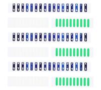 SOPOTUTU Autocollants pour Notes de Kalimba 17 Pièces, Accessoires pour Piano à Pouces, Autocollants Échelle Vert et Blanc, Fournitures Éducatives Légères et Solide pour Apprentissage