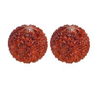 SOPOTUTU Balles de Massage en Bois de Huanghuali Lot de 2 Pièces, Artisanat Chinois Wenwan, Balle D'acupression pour Mains, Décoration de Bureau, Relaxation Musculaire et Amélioration