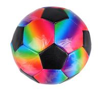 SOPOTUTU Ballon De Football Arc-en-Ciel Ballon De Foot Rouge Sélectionner Ballon De Football Taille 5 des Balles Formation Football Petit Ballon De Foot PVC