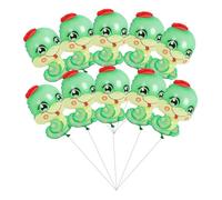 SOPOTUTU Ballons Serpent Vert En Aluminium Pour Nouvel An Chinois 2025, Décoration Festive Zodiacale, Lot De 10 Pièces, Fête Du Printemps, Anniversaires Et Événements Thématiques