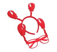 SOPOTUTU Bandeau Cheveux Crabe Adorable avec Lunettes Décoratives pour Fête Accessoire pour Garçon Fille et Adultes pour Carnaval Halloween Anniversaire