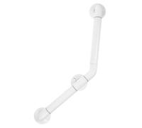 SOPOTUTU Barre d'Appui Multifonctionnelle pour Salle de Bain Accessible, Barre de Maintien Blanche Antidérapante, Adaptée aux Personnes Âgées et Handicapées, Support Sécurisé pour