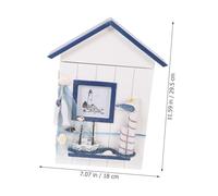 SOPOTUTU Boîte à Clés Murale Décorative Pin Naturel Rangement Pratique et Sûr pour Maison Style Méditerranéen Finition Lisse et Robuste