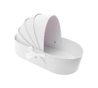 SOPOTUTU Boîte à Fleurs Cadeau Bouquet Robuste et Décorative pour Floral Boîte Cadeau pour Saint Valentin Mariage et Shower Base Stable et Facile à Manipuler Blanc Élégant