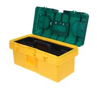 SOPOTUTU Boîte à outils multifonctionnelle haute capacité boîte de rangement plastique robuste et portable pour outils et papeterie design léger et compartimenté pour usage extérieur et