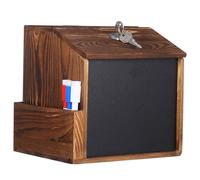 SOPOTUTU Boîte à Suggestions Verrouillable Murale avec Serrure Sécurisée et Tableau Ardoise Boîte de Vote pour Collecte de Dons et Commentaires Design Opaque pour Confidentialité