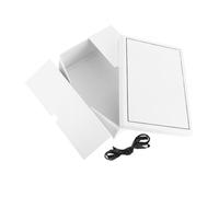 SOPOTUTU Boîte Cadeau Blanche Pliable Carton Boîte Décorative Pour Anniversaire Remise De Diplôme Pendaison De Crémaillère Cadeau Réutilisable