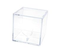 SOPOTUTU Boîte de Transparente pour Baseball avec Support Accessoire Décoratif pour Maison et Bureau Vitrine de Collection Compacte et Stable
