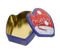SOPOTUTU Boîte Métal Noël Forme Gantier Boîte Biscuits et Bonbons Étanche Protection pour Cadeaux Festifs