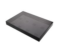 SOPOTUTU Boîte Vitrine Acrylique Noire pour Médailles de Gymnastique et Marathon, Support Mural pour Exposition de 8 Médailles Pièce Dédiée aux Exploits Sportifs