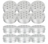 SOPOTUTU Boîtes d'entraînement olfactif pour Chiens 12 pièces en Aluminium 60ML avec couvercles perforés, kit de Dressage pour Chiens de Travail comme Malinois et Bergers allemands