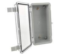 SOPOTUTU Boîtier de Jonction Étanche Abs Boîte de Câblage Extérieure Résistante Pluie et Poussière Protection Sécurisée pour Connexions Électriques Plein Air Transparente avec Couvercle
