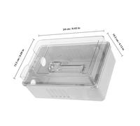 SOPOTUTU Boîtier Plastique Transparent pour Coffret Électrique Boîte de Dérivation Étanche avec Protection Robuste et Fenêtre de Contrôle Adapté Usage Intérieur et Extérieur